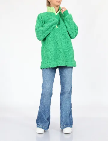 Pulover Oversize Aerie, verde