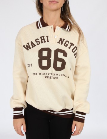 Bluza Oversize SHEIN, crem