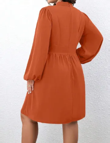 Rochie scurta SHEIN CURVE, portocaliu