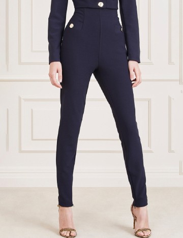 Pantaloni Marciano Guess, bleumarin