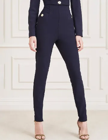 Pantaloni Marciano Guess, bleumarin