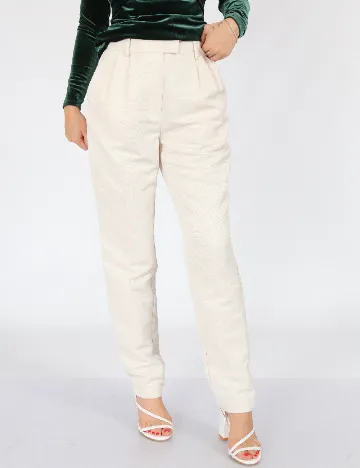 Pantaloni Marciano Guess, crem