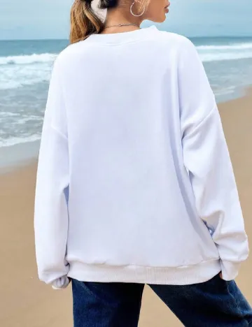 Bluza Oversize SHEIN, alb