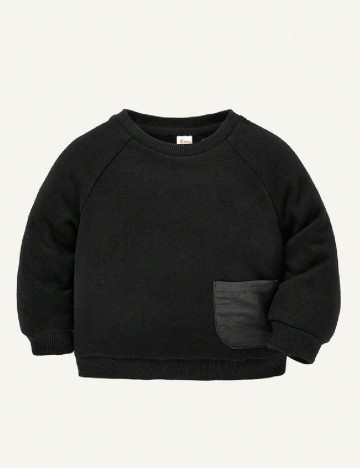 Bluza Shein Kids, negru