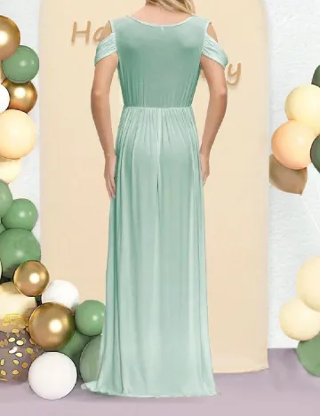 Rochie lunga SHEIN Maternity, turcoaz