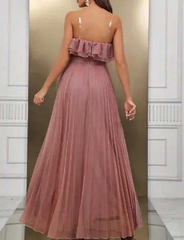 Rochie lunga SHEIN, roz pudra