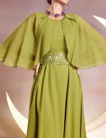 Rochie lunga SHEIN, verde