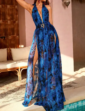 Rochie lunga Love&Lemonade, albastru Albastru