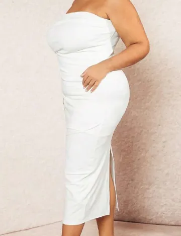 Rochie medie SHEIN CURVE, alb