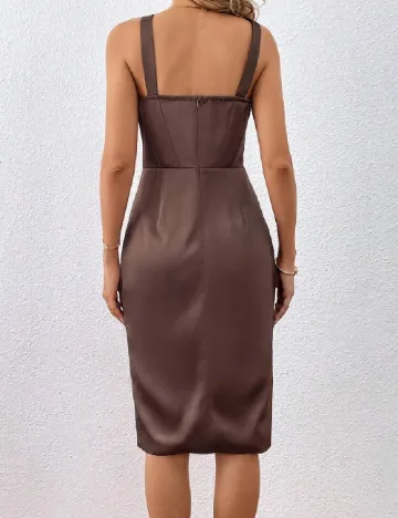 Rochie scurta SHEIN, maro