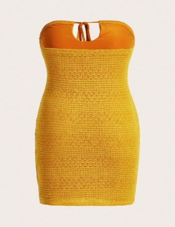 Rochie scurta SHEIN CURVE, portocaliu