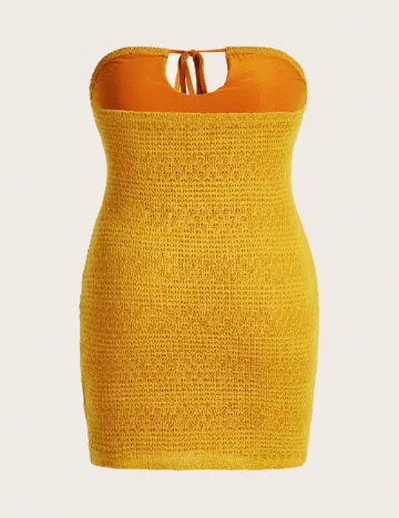 Rochie scurta SHEIN CURVE, portocaliu