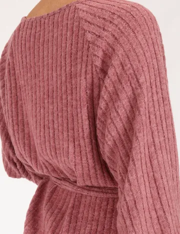 Rochie scurta SHEIN, roz pudra inchis