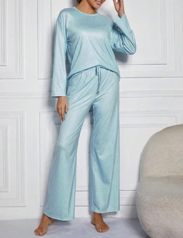 Pijama SHEIN, albastru Albastru