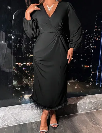 Rochie medie SHEIN CURVE, negru