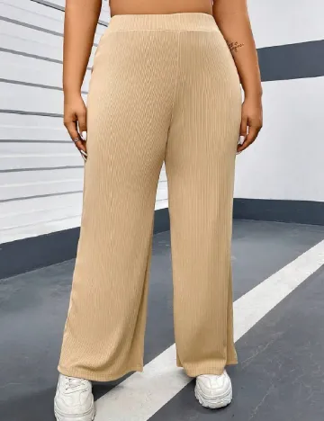 Pantaloni SHEIN CURVE, crem Crem