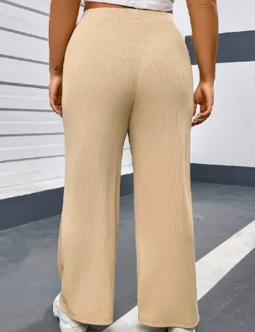 Pantaloni SHEIN CURVE, crem Crem