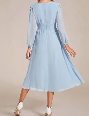 Rochie medie Ever-Pretty, bleu