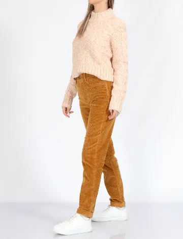 Pantaloni American Eagle, maro deschis