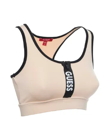 Bustiera sport Guess, crem
