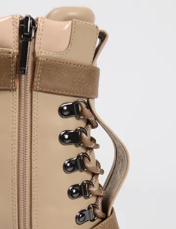Botine SuperTrash, crem
