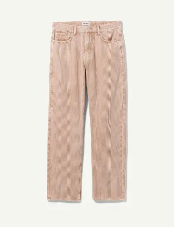 Pantaloni Weekday, roz pal