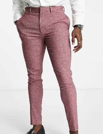 Pantaloni ASOS, visiniu