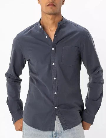 Camasa ASOS, bleumarin Albastru