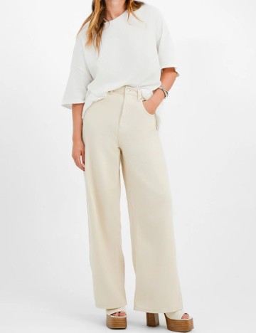 Pantaloni Top Shop, ecru