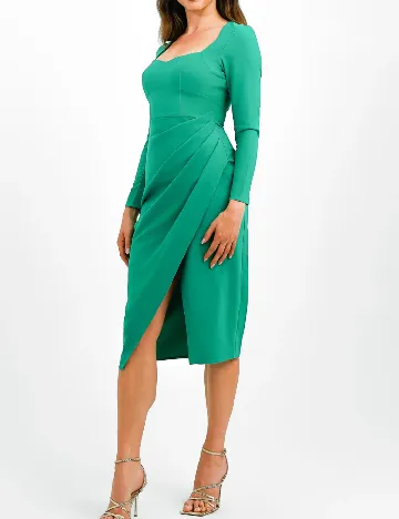 Rochie medie ASOS, verde Verde