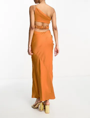 Rochie lunga ASOS, caramiziu