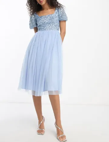 Rochie medie Maya Deluxe, albastru