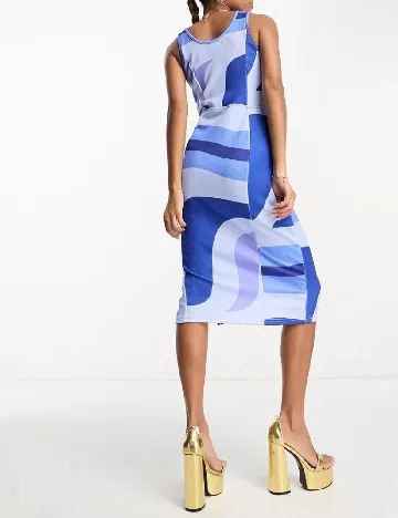 Rochie medie Rebellious, albastru