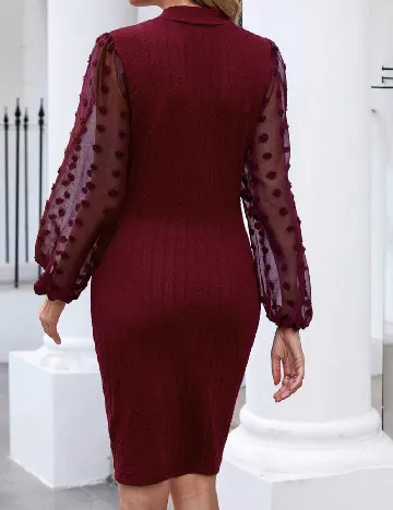 Rochie scurta Emery Rose, visiniu