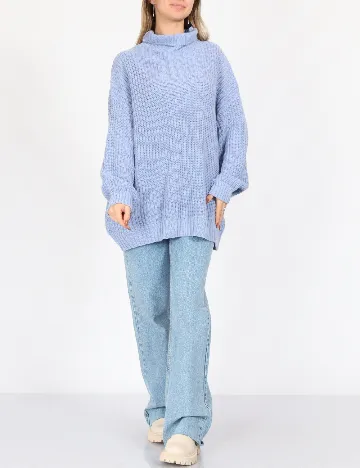 Pulover Oversize American Eagle, albastru