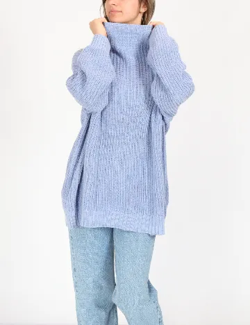 Pulover Oversize American Eagle, albastru