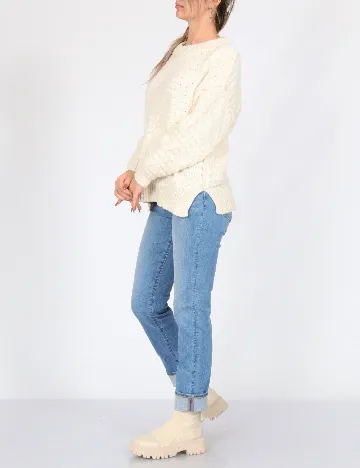 Pulover Aerie, ecru