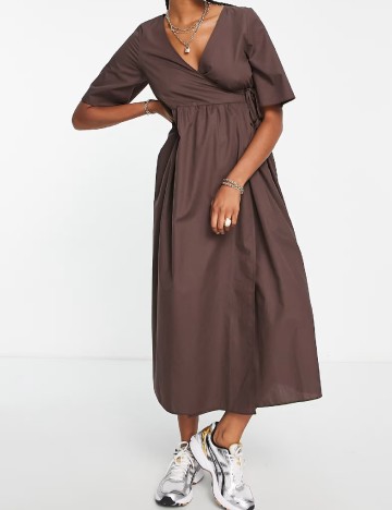 Rochie medie ASOS, maro