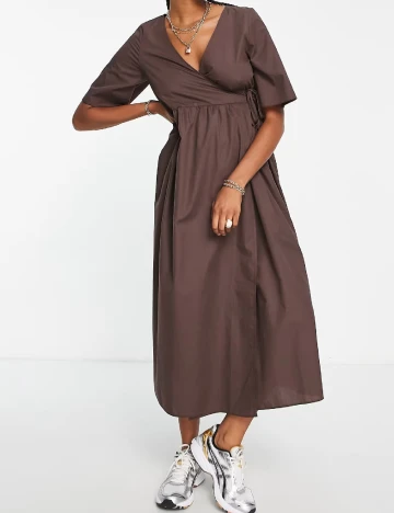 Rochie medie ASOS, maro