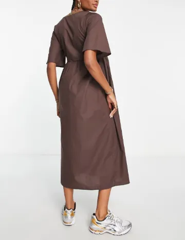 Rochie medie ASOS, maro
