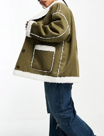 Palton IN THE STYLE Plus Size, verde