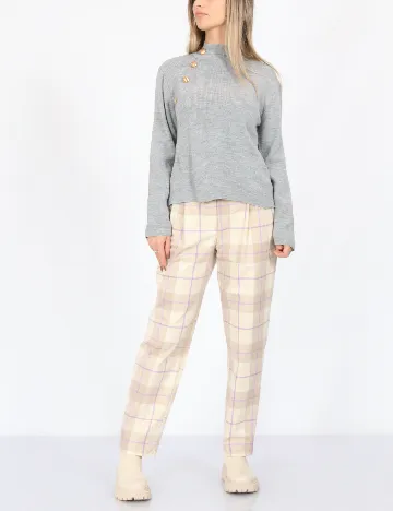 Pantaloni Monki, crem
