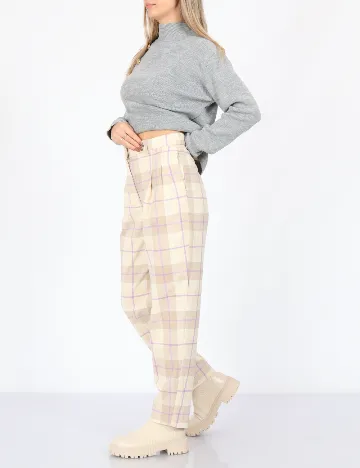 Pantaloni Monki, crem