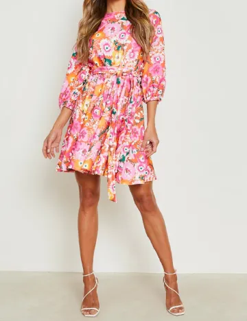 Rochie scurta Boohoo, floral print