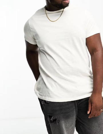 Tricou French Connection Plus Size, alb
