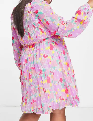 Rochie scurta ASOS Curve, floral print Floral print