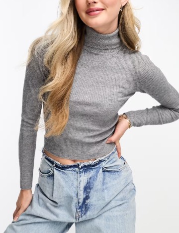 Bluza Pull&Bear, gri