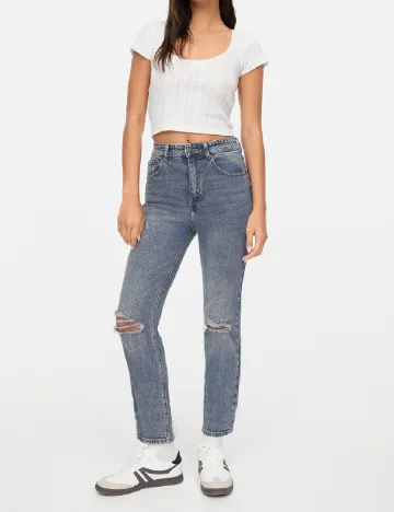 Blugi Pull&Bear, albastru
