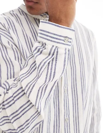 Camasa Pull&Bear, ecru Alb