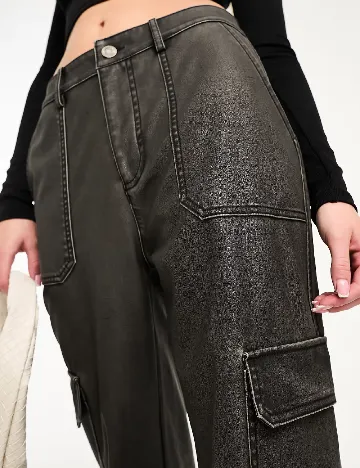 Pantaloni Stradivarius, gri inchis